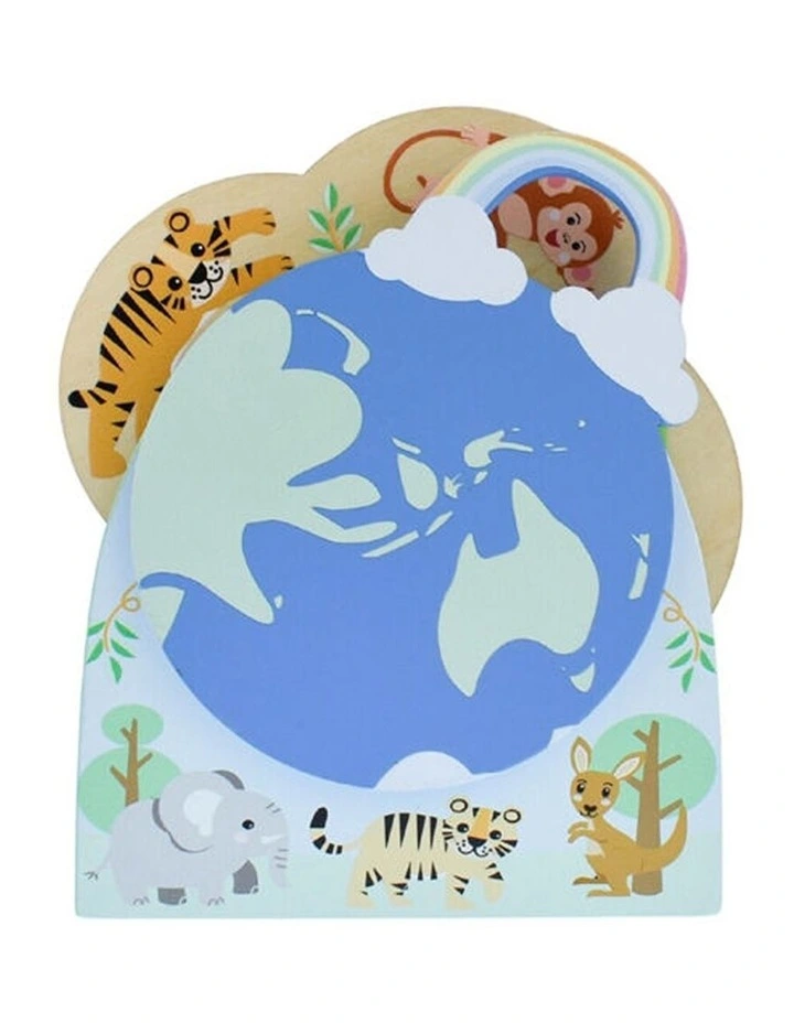 Koala Dream Wooden Wild Buddies Spin Along Music Box Kids Musical Toy 3y image 2