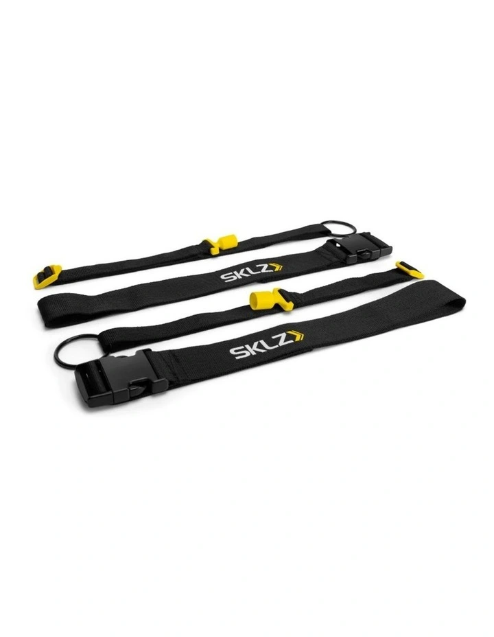 2pc SKLZ Dual Agility Belt Sports Footwork Training Black for Multi-Sport Use image 1