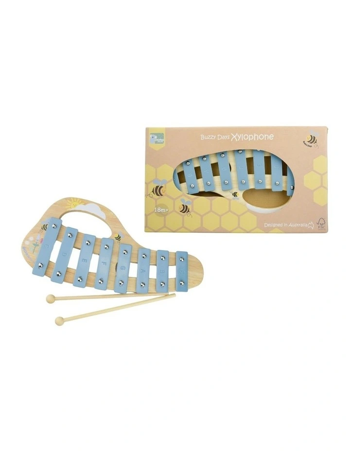 Koala Dream Buzzy Days Bee Xylophone Kids Musical Toy Educational Wooden 18m image 1
