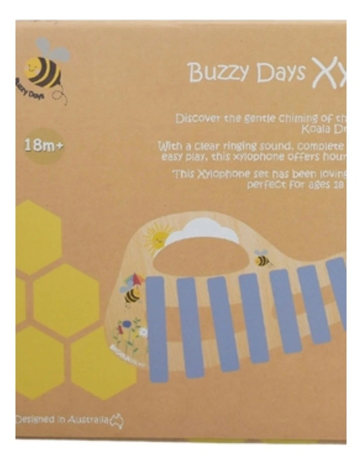 Koala Dream Buzzy Days Bee Xylophone Kids Musical Toy Educational Wooden 18m image 4