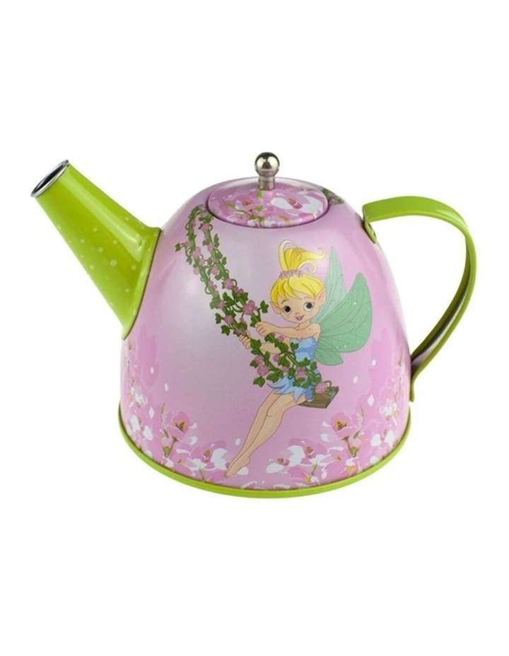 Kaper Kidz 15pc Fairy Tin Tea Set Kids Pretend Play Suitcase 3 Years Plus image 5