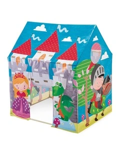 Intex Royal Castle Kids Vinyl Play Tent Pop Up Indoor Outdoor 3-6y 