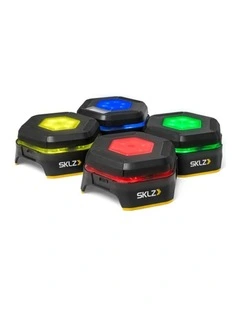4pc SKLZ Reactive Flash Agility Training Equipment LED Pods Multicoloured