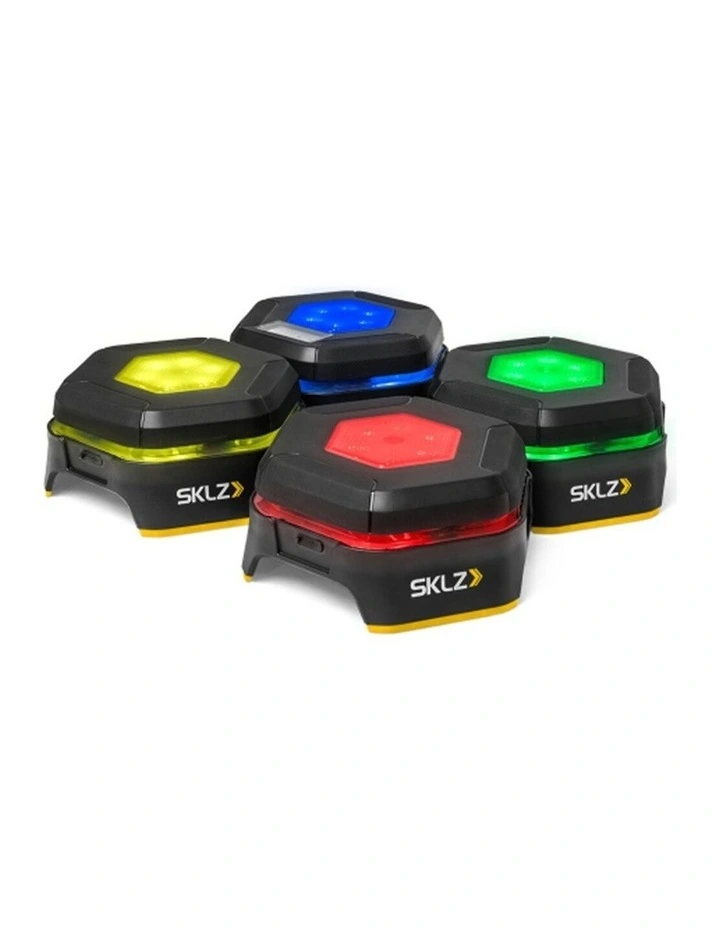 4pc SKLZ Reactive Flash Agility Training Equipment LED Pods Multicoloured image 1