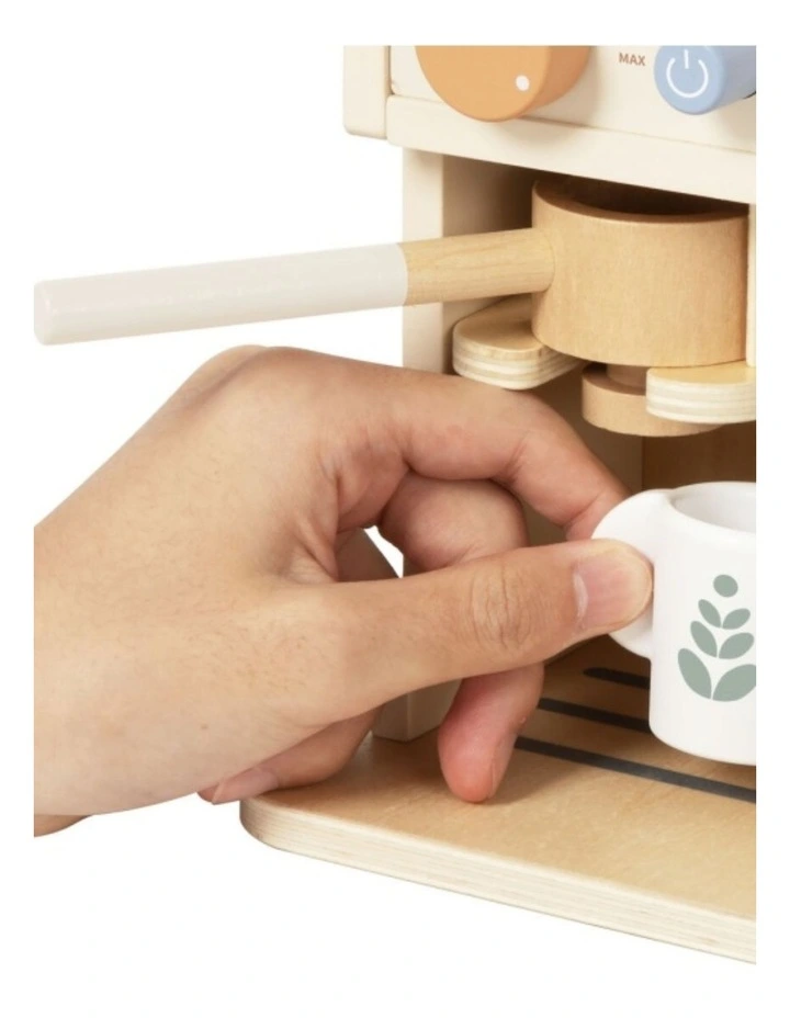 Tooky Toy Kids Pretend Play Wooden Coffee Machine Playset 3y  Accessories image 5