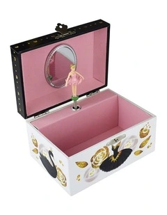 Kaper Kidz 15cm Odile Ballerina Keepsake Musical Box Swan Lake 3y 