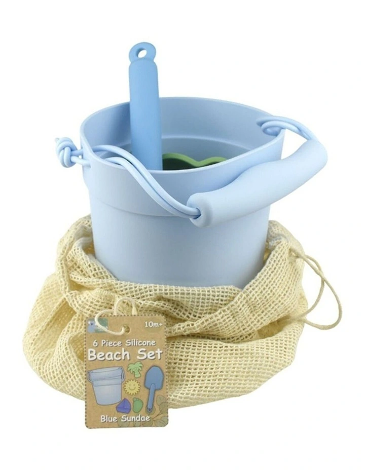 6pc Koala Dream Silicone Baby Toddler Beach Toy Set Blue Sundae 10m  image 3