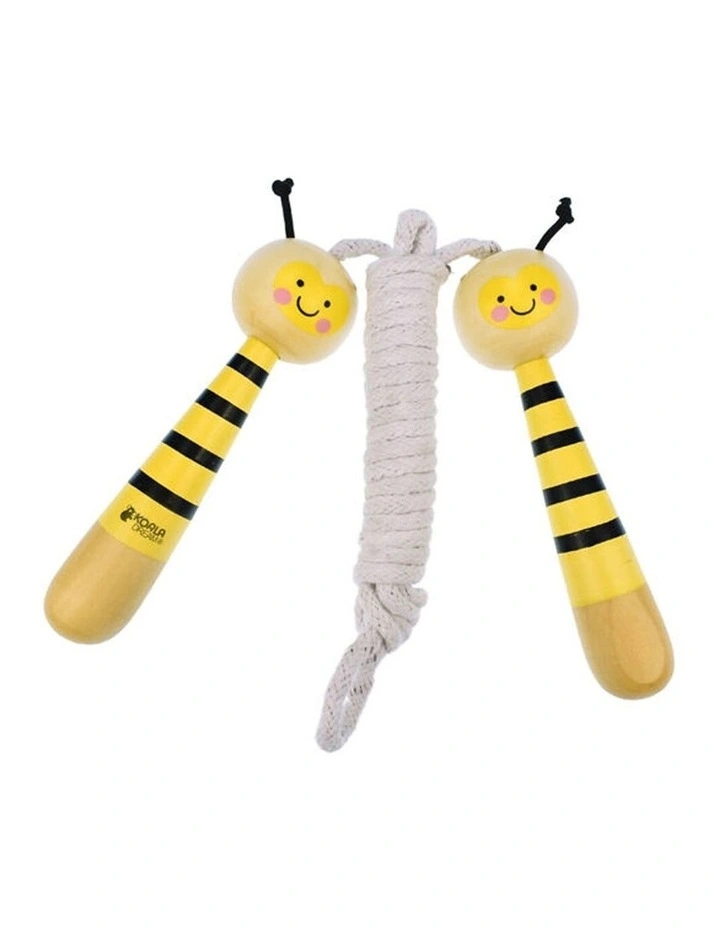 Koala Dream Buzzy Days Bee Wooden Adjustable Skipping Rope Children 5y image 1