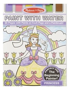 Melissa & Doug Paint With Water Princess Activity Book Kids 3 