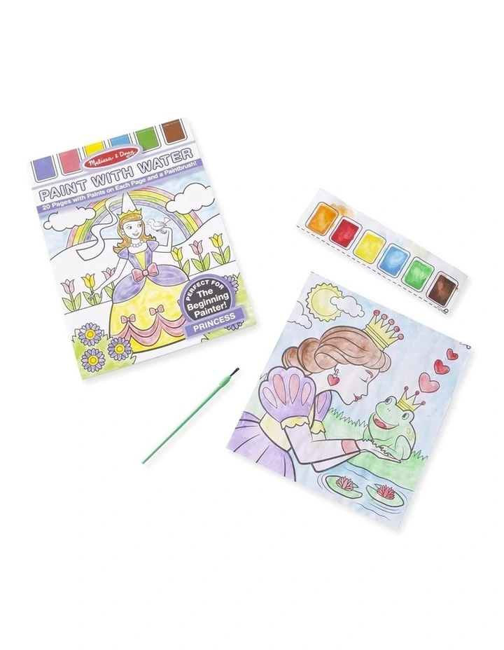 Melissa & Doug Paint With Water Princess Activity Book Kids 3 image 3