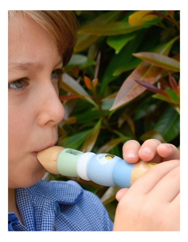Koala Dream Buzzy Days Bee Wood Rainbow Recorder Musical Toy 3y image 2