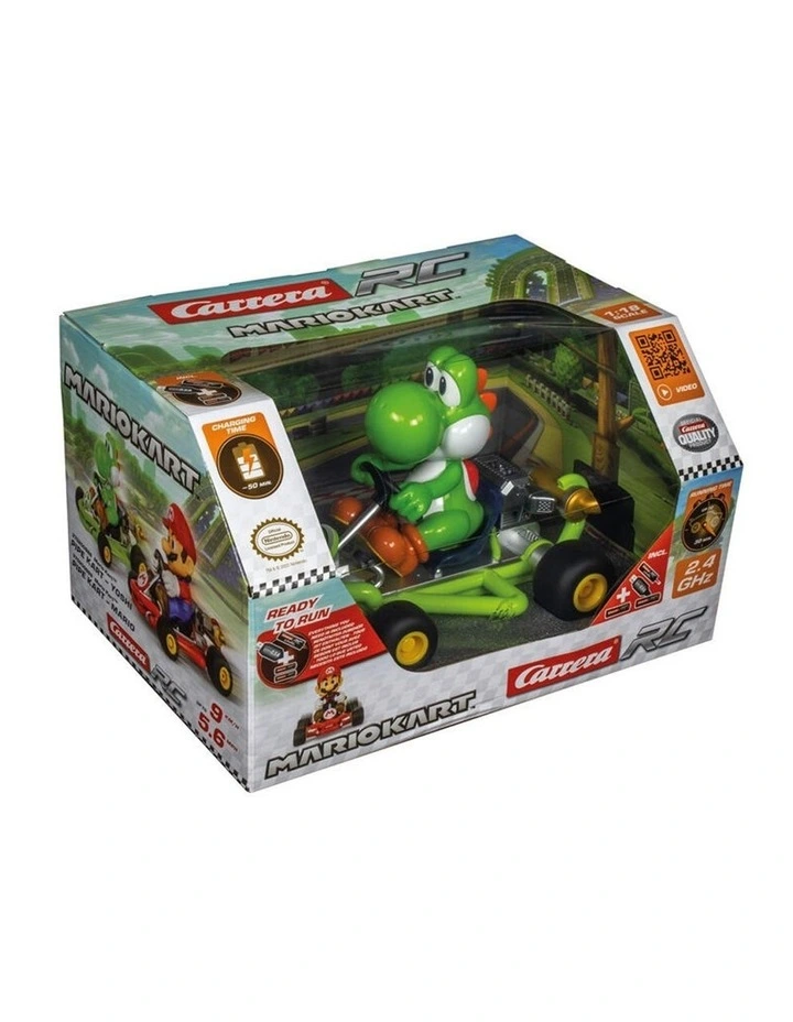 Carrera Mario Kart Pipe Kart RC 2.4GHz USB Remote Control 1:18 Yoshi 6y image 3