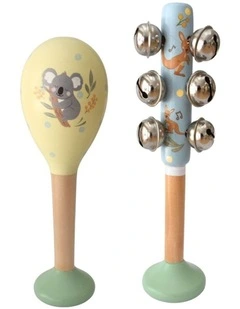 Koala Dream Bush Buddies Animals Maraca Bellstick Musical Toy Set 18m 