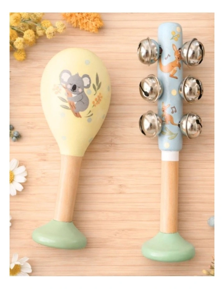 Koala Dream Bush Buddies Animals Maraca Bellstick Musical Toy Set 18m image 2