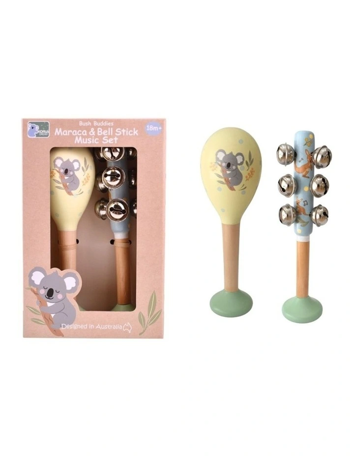 Koala Dream Bush Buddies Animals Maraca Bellstick Musical Toy Set 18m image 4