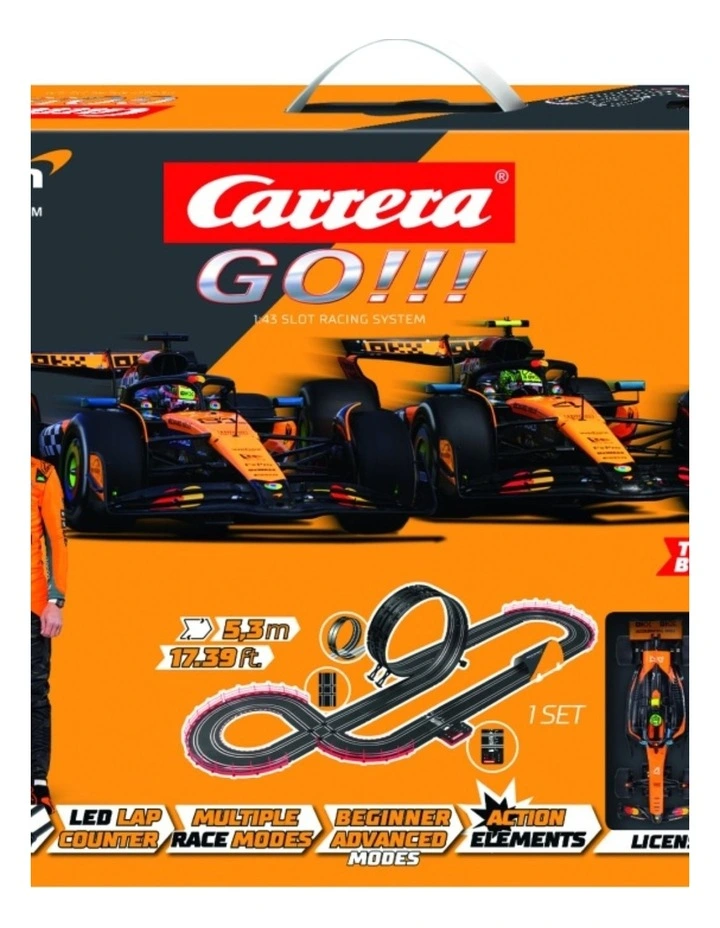 Carrera McLaren Racing 5.3m Track Slot Car Set With Electronic Lap Counter image 2