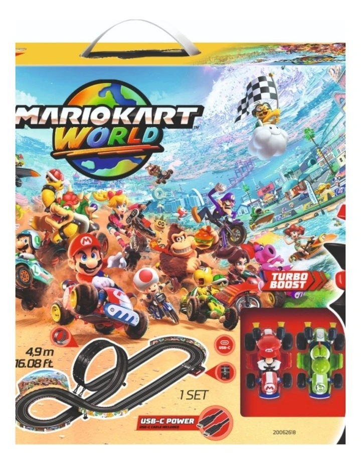 Carrera Mario Kart World Slot Racing Track Set 4.9m Track Length Kids 6y image 2