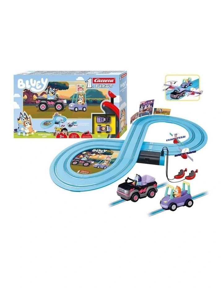 Carrera First Bluey Slot Car Bluey & Bingo Race Track Kids Toy 2.4m 3 Years image 1
