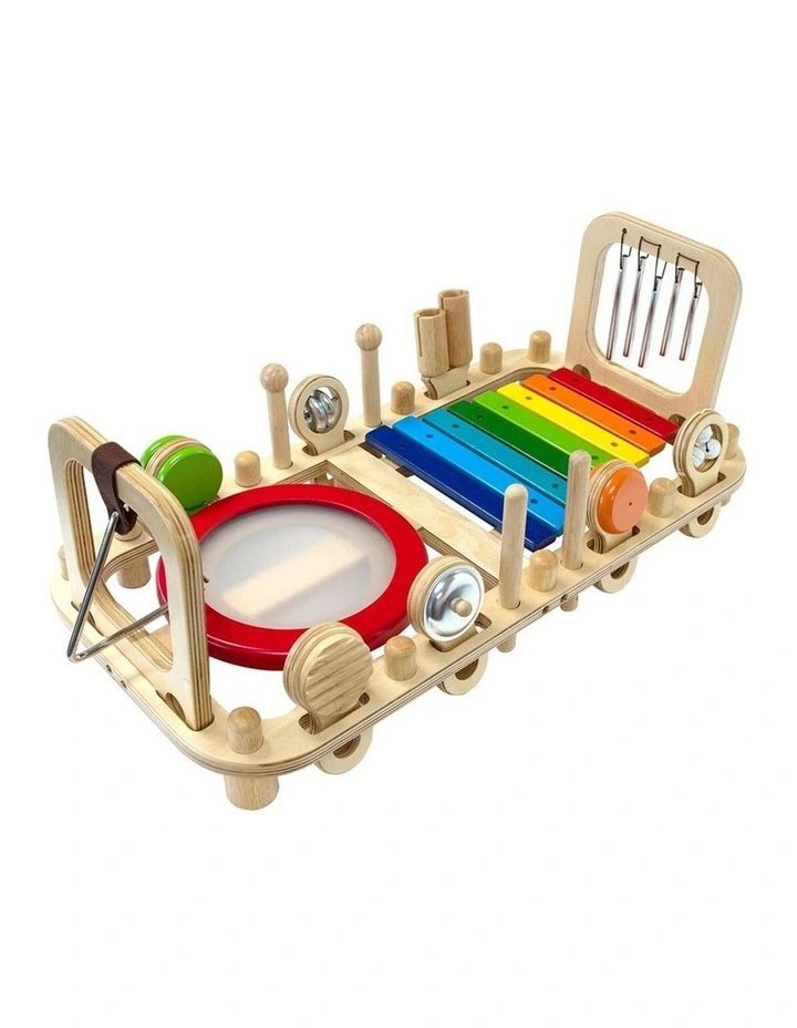 Im Toy Melody Mix Wooden Musical Instrument Wall Bench Set Kids 12m image 1
