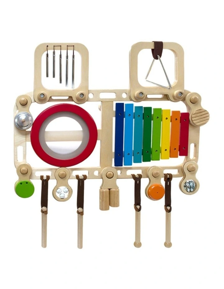 Im Toy Melody Mix Wooden Musical Instrument Wall Bench Set Kids 12m image 2