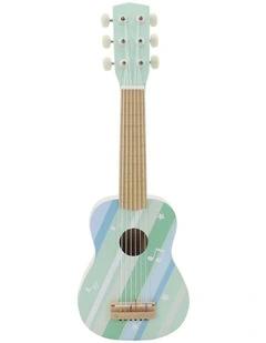 Kaper Kidz Wooden Guitar Misty Aqua Musical Toy Kids 3 Years Plus