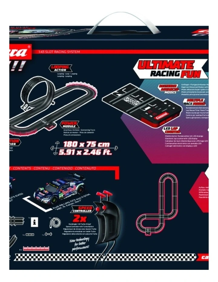 Carrera 5.3m Red Bull GT3 Slot Racing Track Set Fun Play Kids 6y image 2
