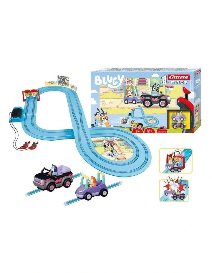 CARRERA First Bluey Lets Go Slot Car Racing Track Childrens Toy 2.9m image 1