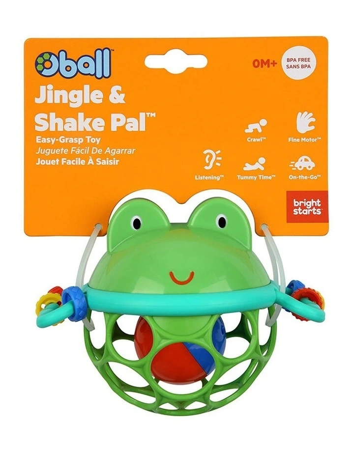 Bright Starts Oball Jingle & Shake Pal Froggy Baby Rattle Toy 0m image 2