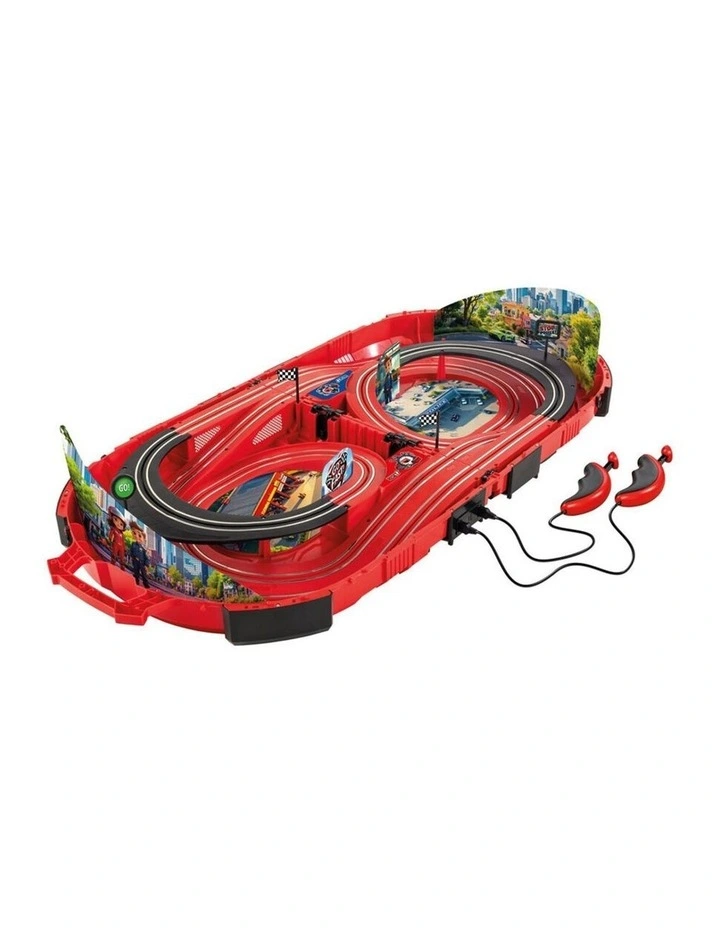 Carrera Police Chase Carry Case Slot Car Race Track Set Kids 3 Years Plus image 2