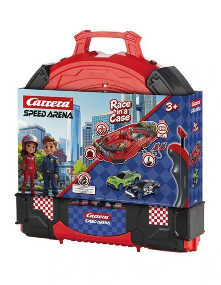 Carrera Police Chase Carry Case Slot Car Race Track Set Kids 3 Years Plus image 4