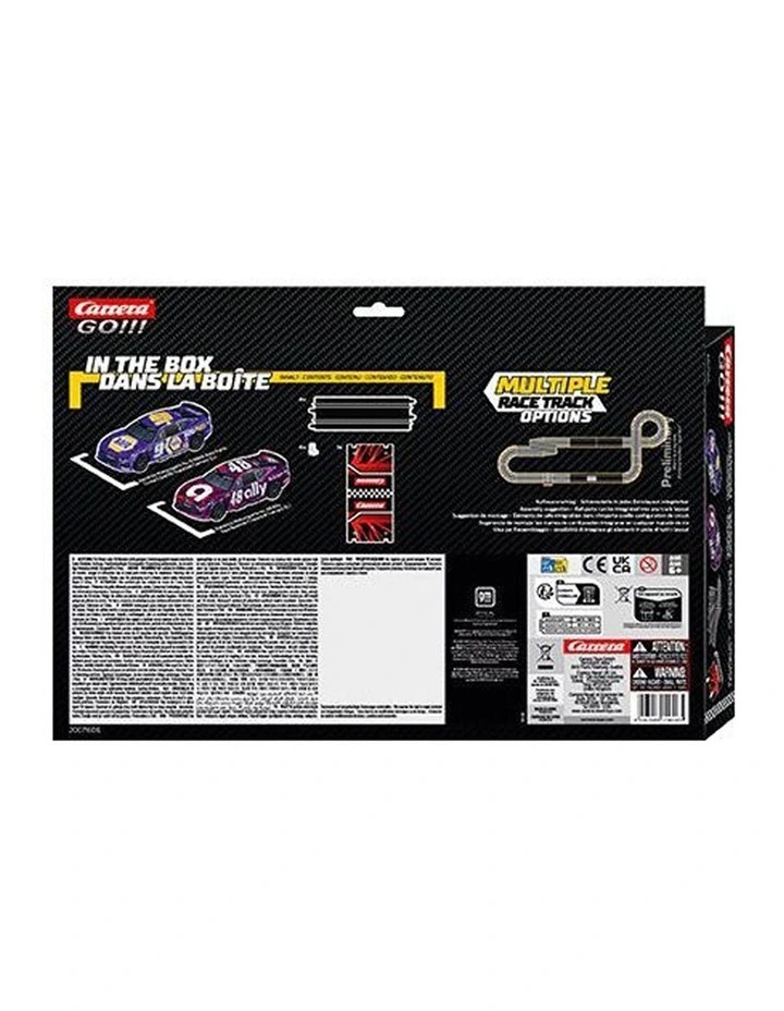 Carrera NASCAR Racer Extension Pack 2 Cars 4 Straight Track Expansion Set 4.5x39x15.5cm image 2