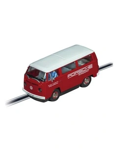 Carrera VW Bus Type 2B Porsche Race Service Slot Car Toy 8y 