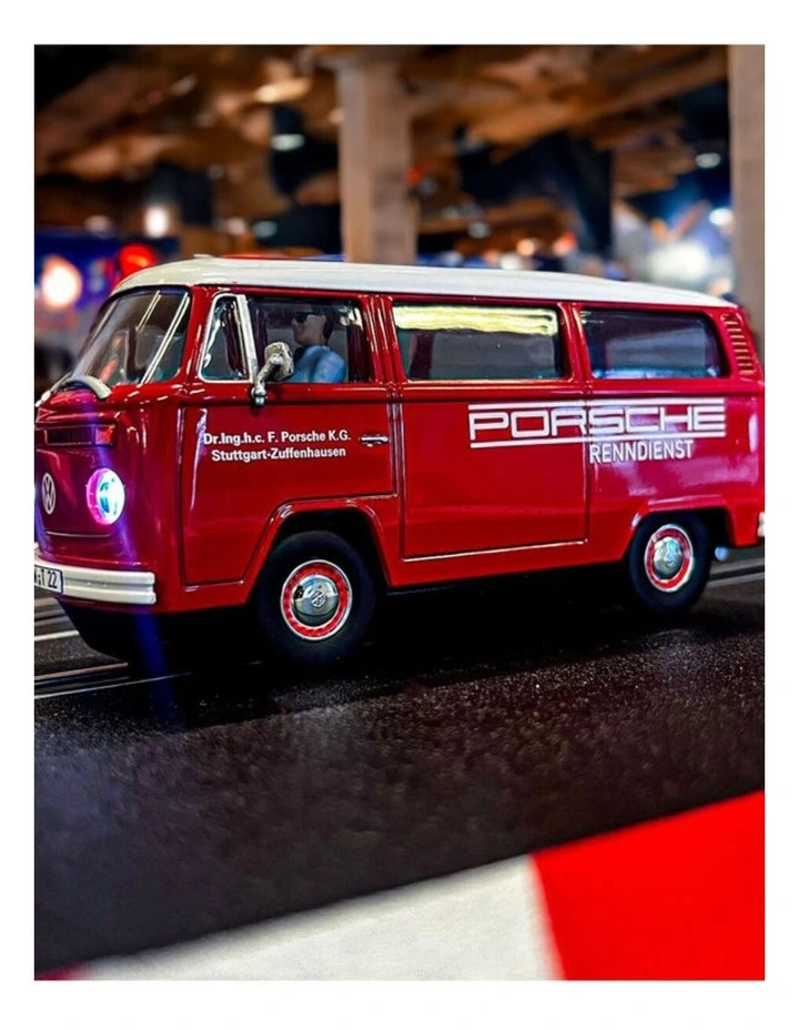 Carrera VW Bus Type 2B Porsche Race Service Slot Car Toy 8y  image 2