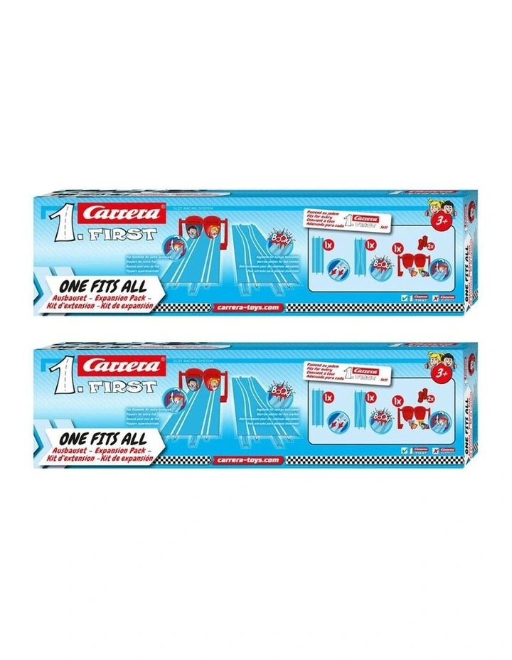 2PK Carrera First Track Slot Car Collision Flip Extension Set One Fits All image 1