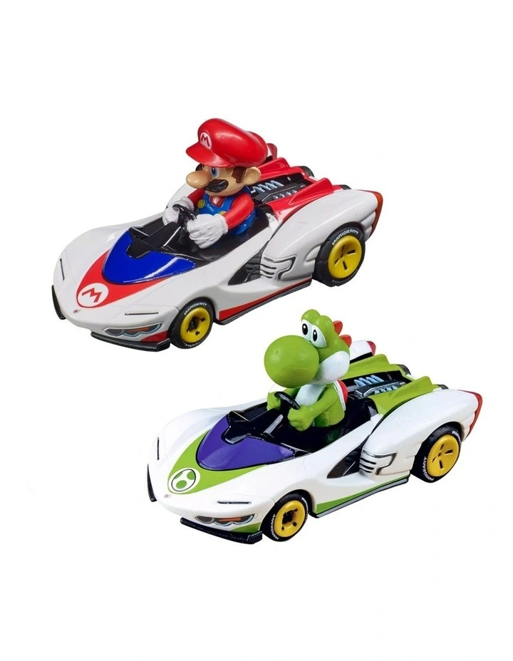 Carrera Pull & Speed Mario Kart Twin Pack Mario & Yoshi Cars 3y image 1