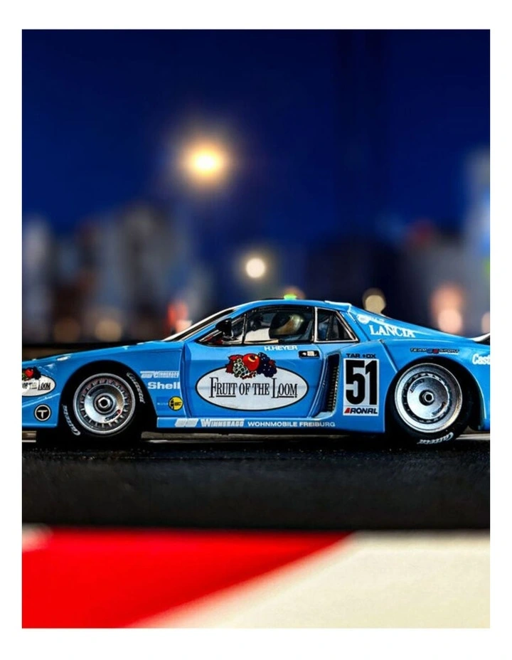 Carrera Lancia Beta Montecarlo Turbo Fruit Of The Loom Slot Car Toy Blue 8y image 3