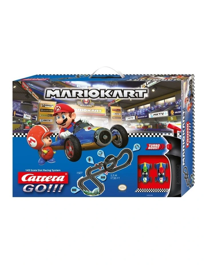 Carrera Go 1:43 Slot Racing System Nintendo Mario Kart Mach 8 2 Cars 5.3m image 1