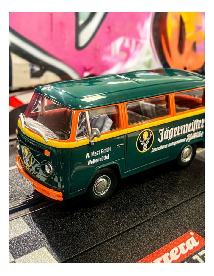 Carrera VW Bus T2b Jaegermeister Racing Slot Car Toy 8y image 2