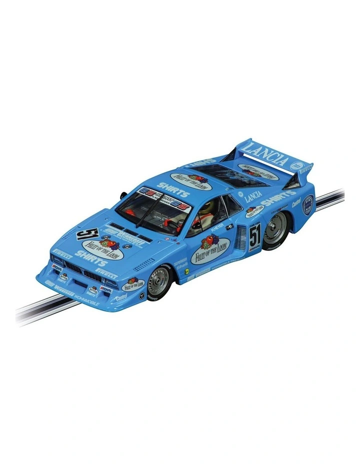 Carrera Lancia Beta Montecarlo Turbo Fruit Of The Loom Slot Car Toy Blue 8y image 1