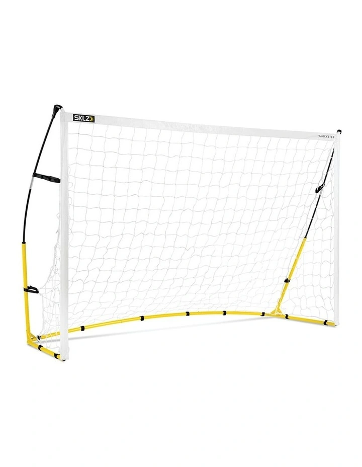 SKLZ 8 Foot Quickster Soccer Goal Yellow Portable Durable Training Setup 8ft image 1
