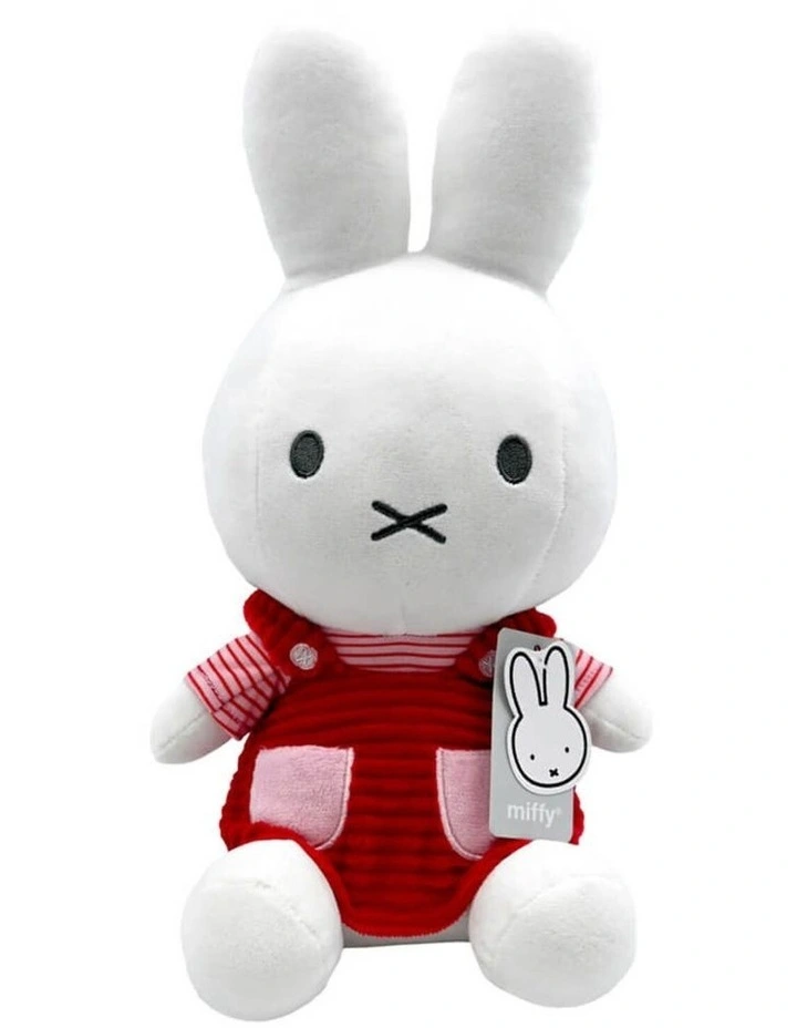 Miffy - Pink Dress Sitting Plush Soft Toy 30cm - Birth  image 1