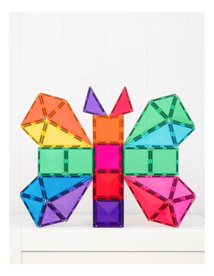 CONNETIX Magnetic Tiles Bright Starter Pack, 56 Pieces image 3