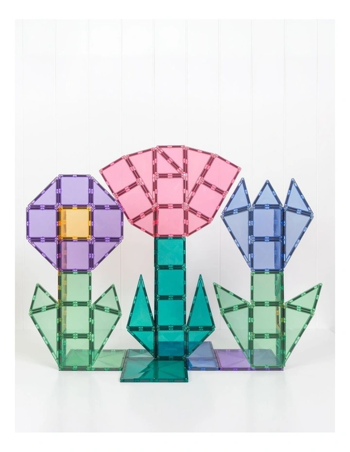 CONNETIX Magnetic Tiles Pastel Mega Pack, 202 Pieces image 4