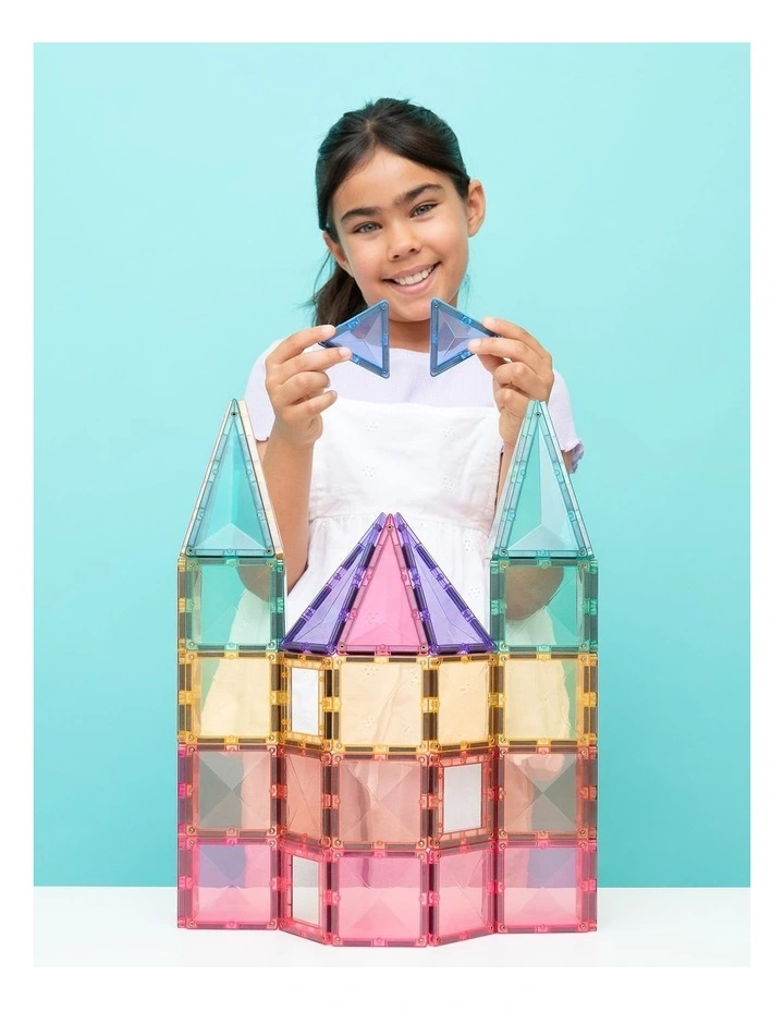 CONNETIX Magnetic Tiles Pastel Creative Pack, 104 Pieces image 2
