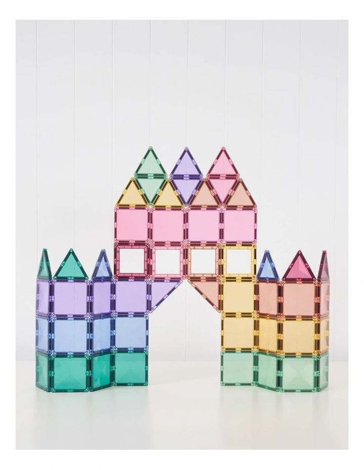 CONNETIX Magnetic Tiles Pastel Creative Pack, 104 Pieces image 5