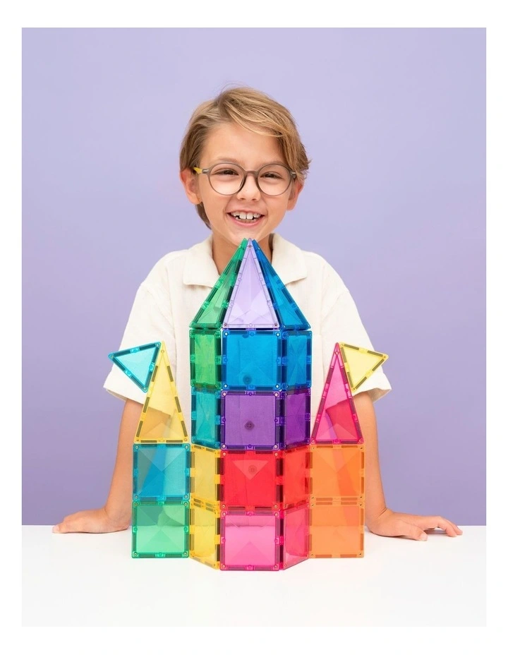 CONNETIX Magnetic Tiles Bright Discovery Pack, 32 Pieces image 2
