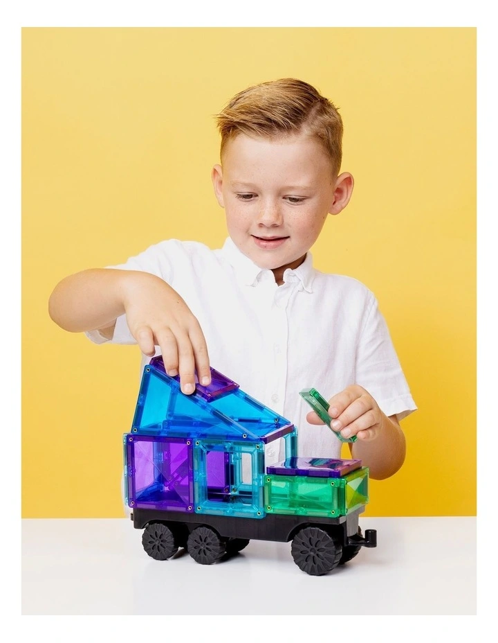 CONNETIX Magnetic Tiles Bright Transport Pack, 50 Pieces image 2