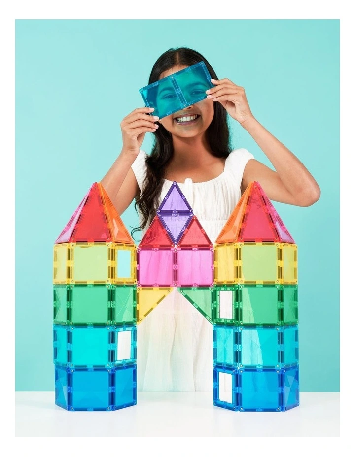 CONNETIX Magnetic Tiles Bright Creative Pack, 104 Pieces image 2