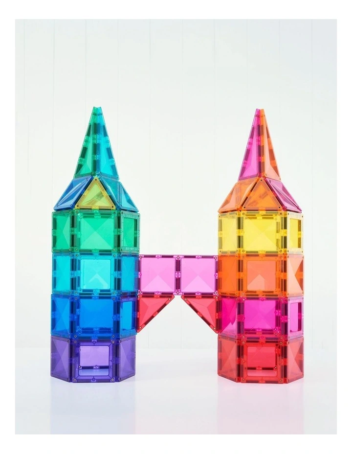 CONNETIX Magnetic Tiles Bright Creative Pack, 104 Pieces image 5