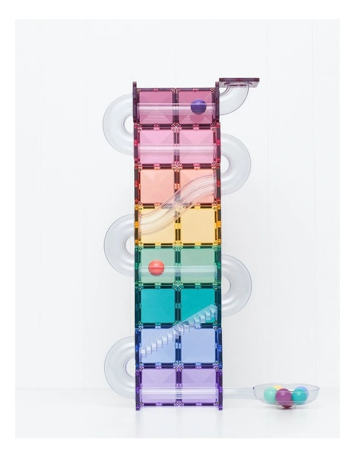 CONNETIX Magnetic Tiles Ball Run Pastel Pack, 114 Pieces image 3